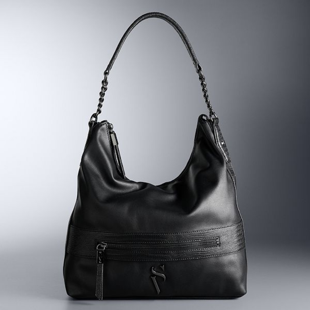 Purse & Wallet Simply Vera Wang Black Letta Hobo